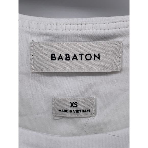 BABATON Women's White Pullover Crewneck Sleeveless Solid Crop Top SZ XS - Picture 7 of 10